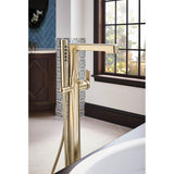 LevoirE Single-Handle Floor Mount Tub Filler