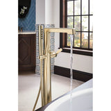 LevoirE Single-Handle Floor Mount Tub Filler