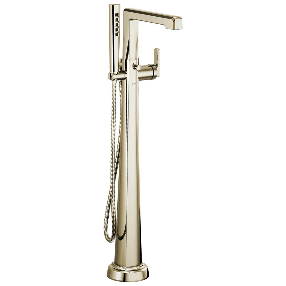 Brizo - LevoirE Single-Handle Floor Mount Tub Filler - Polished Nickel