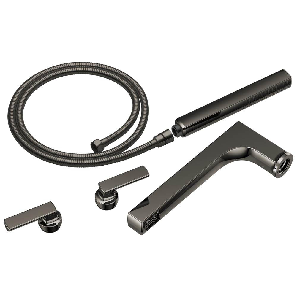 Brizo - Kintsu Two-Handle Tub Filler Trim Kit With Lever Handles - Brilliance Black Onyx