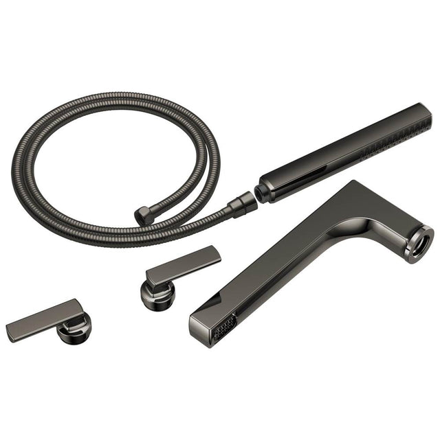 Brizo - Kintsu Two-Handle Tub Filler Trim Kit With Lever Handles - Brilliance Black Onyx