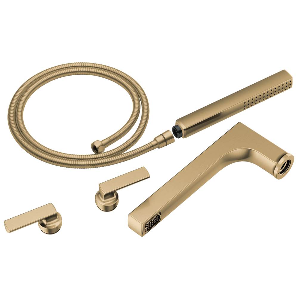 Brizo - Kintsu Two-Handle Tub Filler Trim Kit With Lever Handles - Luxe Gold