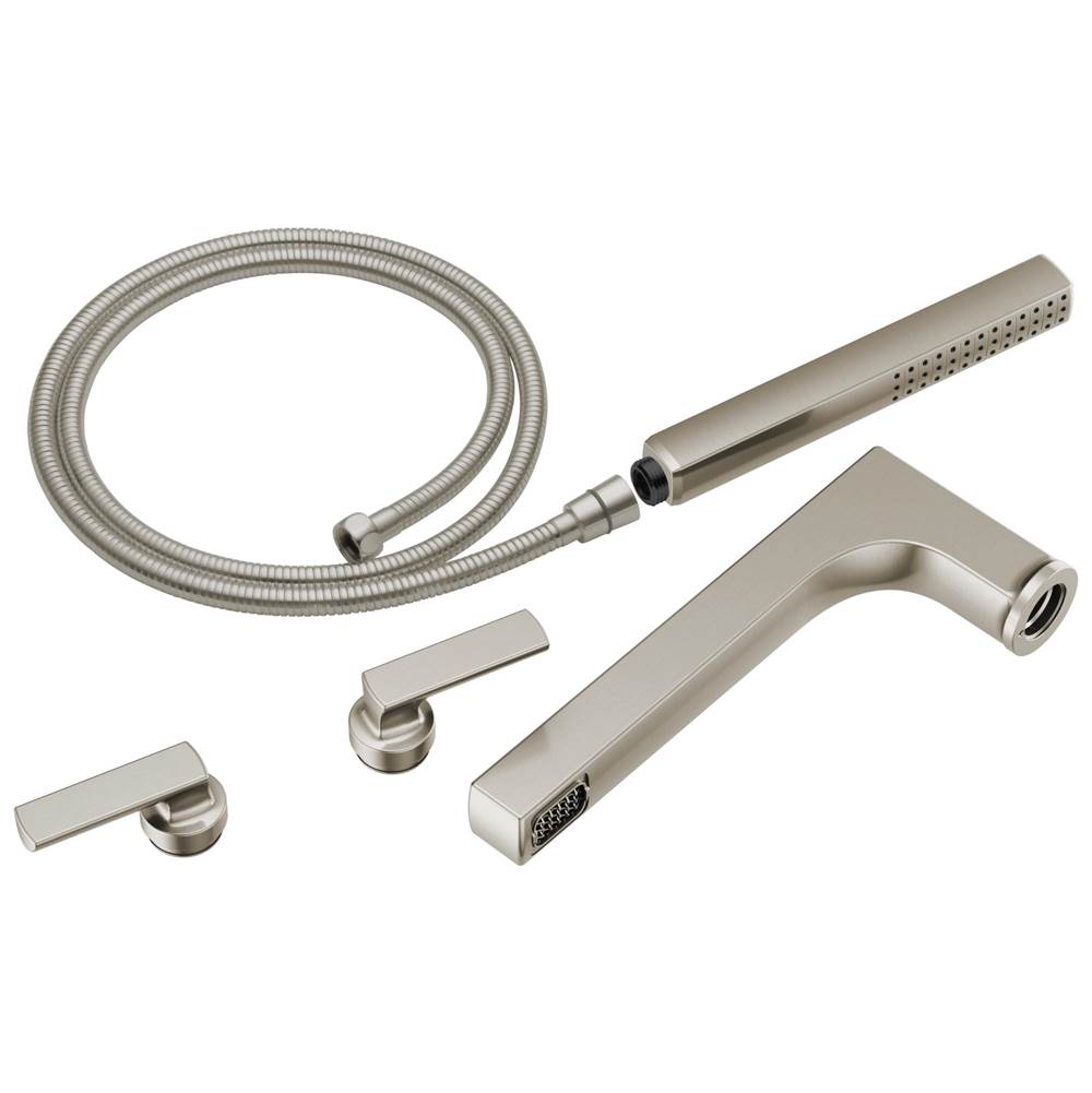 Brizo - Kintsu Two-Handle Tub Filler Trim Kit With Lever Handles - Luxe Nickel