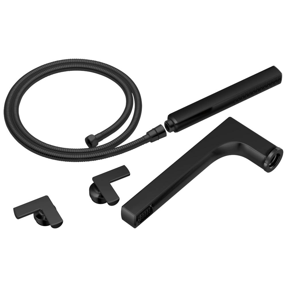 Brizo - Kintsu Two-Handle Tub Filler Trim Kit with Cross Handles - Matte Black