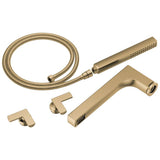 Brizo - Kintsu Two-Handle Tub Filler Trim Kit With Cross Handles - Luxe Gold