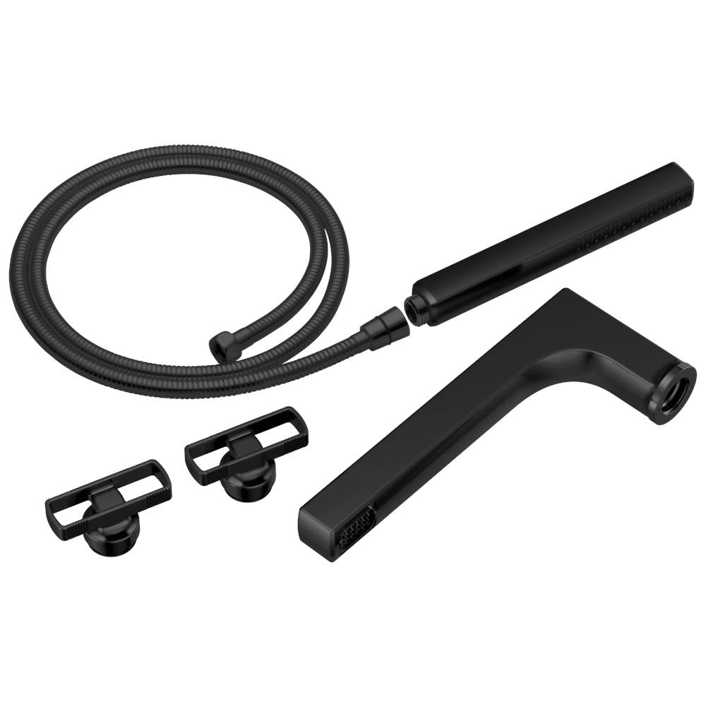 Brizo - Kintsu Two-Handle Tub Filler Trim Kit with Knob Handles - Matte Black