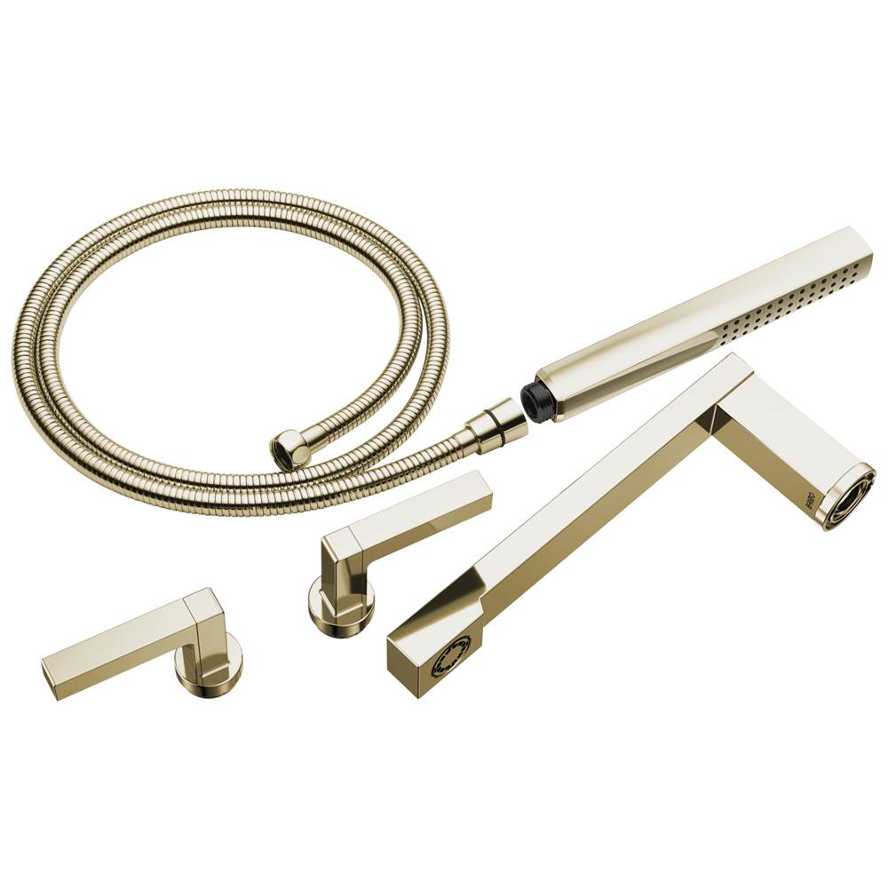 Brizo - Frank Lloyd Wright Two-Handle Tub Filler Trim Kit with Lever Handles - Polished Nickel