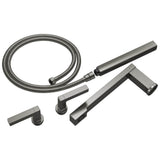 Brizo - Frank Lloyd Wright Two-Handle Tub Filler Trim Kit with Lever Handles - Luxe Steel