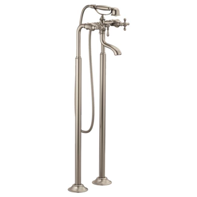 Brizo - Tresa Two-Handle Tub Filler Trim Kit with Cross Handles - Brushed Nickel