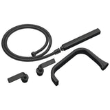 Brizo - AllariaE Two-Handle Tub Filler Trim Kit with Twist Lever Handles - Matte Black