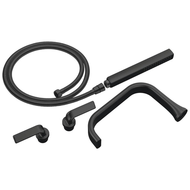 Brizo - AllariaE Two-Handle Tub Filler Trim Kit with Twist Lever Handles - Matte Black