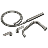 Brizo - AllariaE Two-Handle Tub Filler Trim Kit with Twist Lever Handles - Brilliance Black Onyx