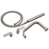 Brizo - AllariaE Two-Handle Tub Filler Trim Kit with Twist Lever Handles - Luxe Nickel