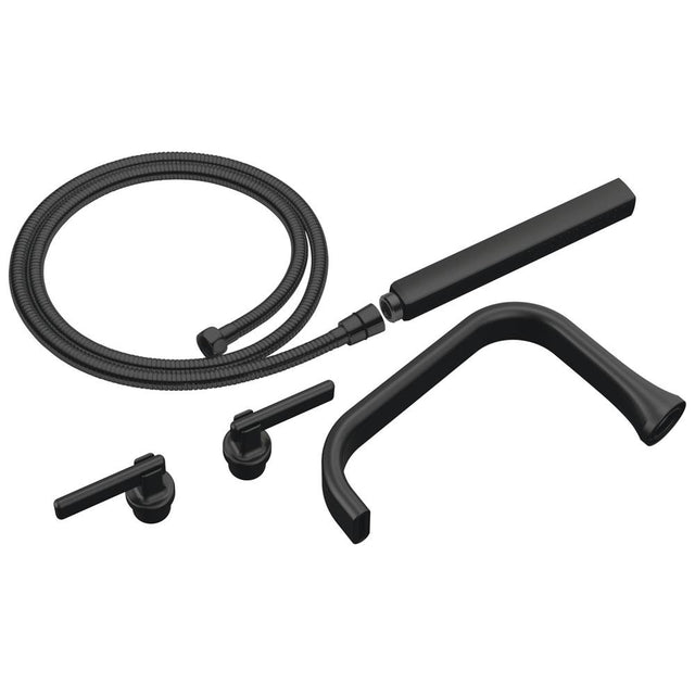 Brizo - AllariaE Two-Handle Tub Filler Trim Kit with Lever Handles - Matte Black