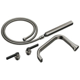 Brizo - AllariaE Two-Handle Tub Filler Trim Kit with Lever Handles - Brilliance Black Onyx  With  Matte Black