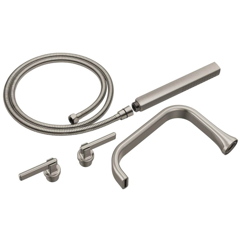 Brizo - AllariaE Two-Handle Tub Filler Trim Kit with Lever Handles - Luxe Nickel