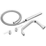 Brizo - AllariaE Two-Handle Tub Filler Trim Kit with Lever Handles - Polished Chrome  With  Clear Acrylic