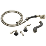 Brizo - Charlotte Two-Handle Tub Filler Trim Kit - Cocoa Bronze  With  Polished Nickel