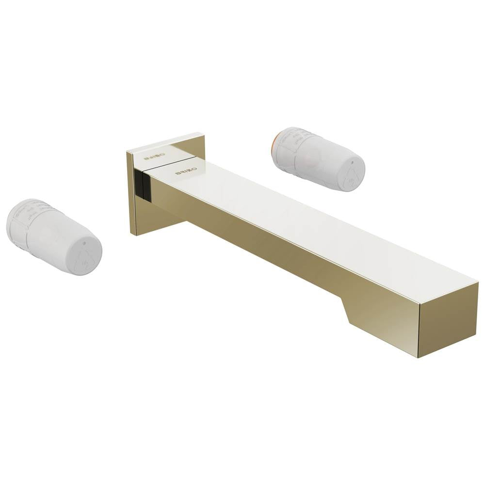Brizo - Frank Lloyd Wright Two-Handle Wall Mount Tub Filler - Less Handles - Polished Nickel