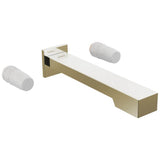 Brizo - Frank Lloyd Wright Two-Handle Wall Mount Tub Filler - Less Handles - Polished Nickel