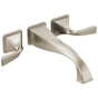 Brizo - Virage Two-Handle Wall Mount Tub Filler - Brushed Nickel
