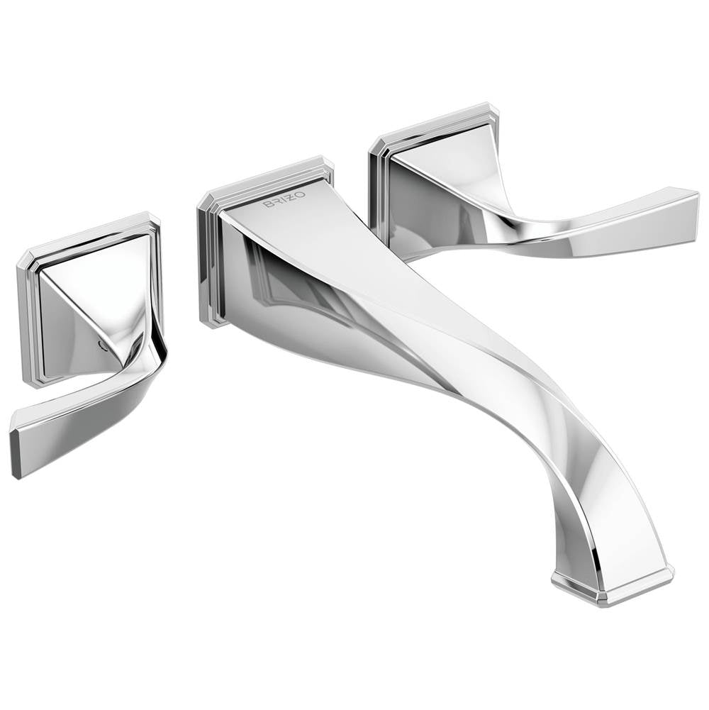 Brizo - Virage Two-Handle Wall Mount Tub Filler - Chrome