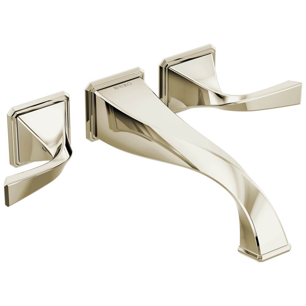 Brizo - Virage Two-Handle Wall Mount Tub Filler - Polished Nickel