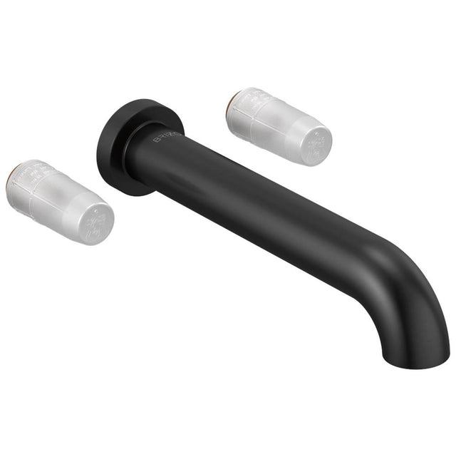 Brizo - Litze Two-Handle Wall Mount Tub Filler - Less Handles - Matte Black