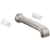Brizo - AllariaE Two-Handle Wall Mount Tub Filler - Less Handles - Luxe Nickel