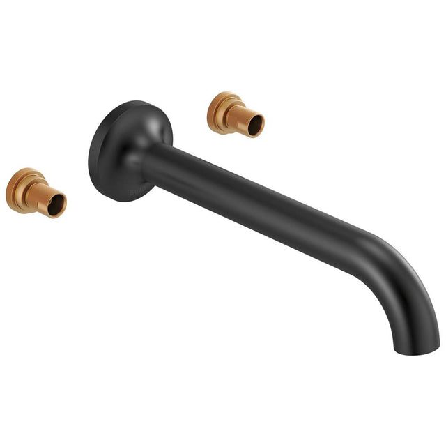 Brizo - Jason Wu for BrizoE Two-Handle Wall Mount Tub Filler - Less Handles - Matte Black