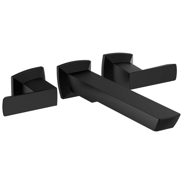 Brizo - Vettis Two-Handle Wall Mount Tub Filler - Matte Black