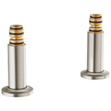 Brizo - Kintsu Deck Mount Tub Filler Unions - Luxe Nickel