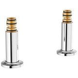 Brizo - Kintsu Deck Mount Tub Filler Unions - Chrome