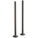 Brizo - Kintsu Floor Mount Tub Filler Unions - Brilliance Black Onyx