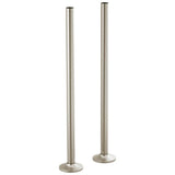 Brizo - Kintsu Floor Mount Tub Filler Unions - Luxe Nickel