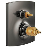 Brizo - Kintsu TempAssure Thermostatic Valve with Integrated 3-Function Diverter Trim - Less Handles - Brilliance Black Onyx