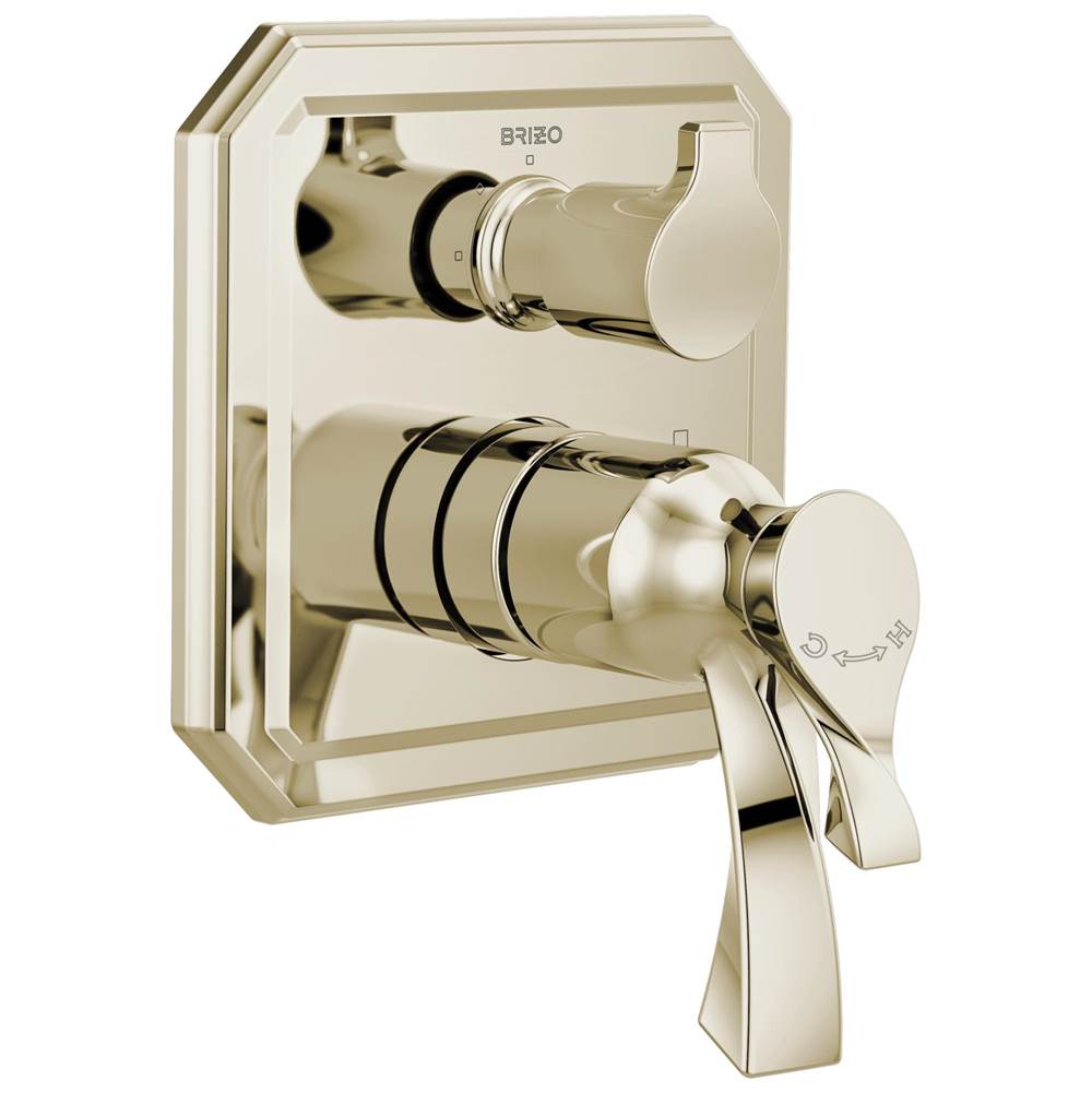 Brizo - Virage TempAssure Thermostatic Valve with Integrated 3-Function Diverter Trim - Polished Nickel