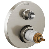 Brizo - Litze TempAssure Thermostatic Valve with 3-Function Diverter Trim - Less Handles - Luxe Nickel
