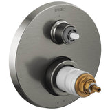 Brizo - Litze TempAssure Thermostatic Valve with 3-Function Diverter Trim - Less Handles - Luxe Steel
