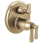 Brizo - Rook TempAssure Thermostatic Valve with 3-Function Diverter Trim - Luxe Gold