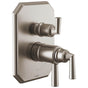 Brizo - BeauclereE TempAssure Thermostatic Valve with Integrated 3-Function Diverter Trim - Luxe Nickel