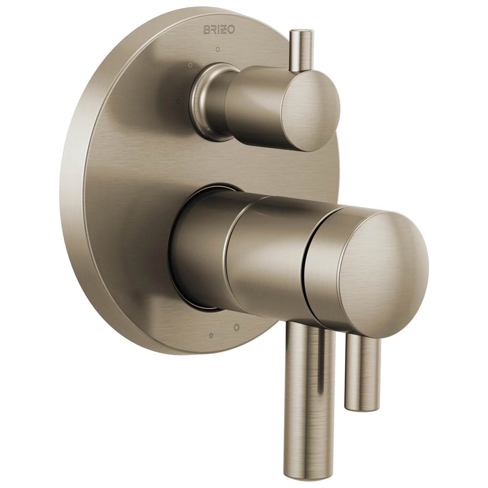 Brizo - Odin TempAssure Thermostatic Valve with Integrated 3-Function Diverter Trim - Brushed Nickel