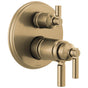 Brizo - Invari Tempassure Thermostatic Valve With Integrated 3-Function Diverter Trim - Luxe Gold