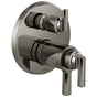 Brizo - LevoirE Tempassure Thermostatic Valve With Integrated 3-Function Diverter Trim - Brilliance Black Onyx