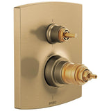 Brizo - Kintsu TempAssure Thermostatic Valve with Integrated 6-Function Diverter Trim - Less Handles - Luxe Gold