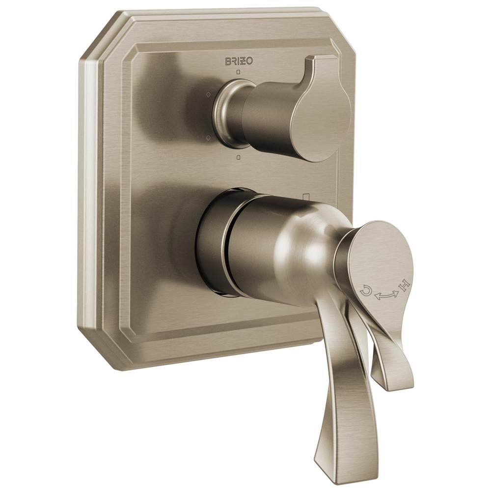 Brizo - Virage TempAssure Thermostatic Valve with Integrated 6-Function Diverter Trim - Brushed Nickel