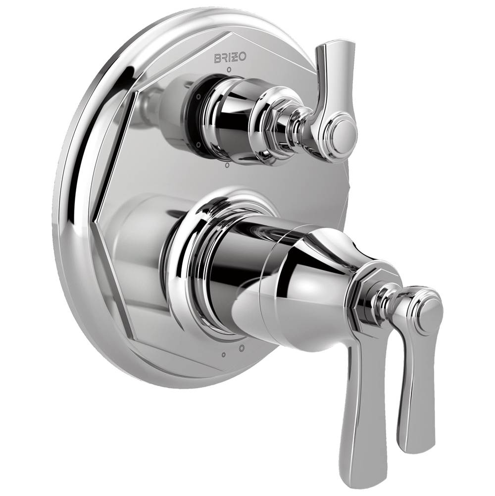 Brizo - Rook TempAssure Thermostatic Valve with 6-Function Diverter Trim - Chrome