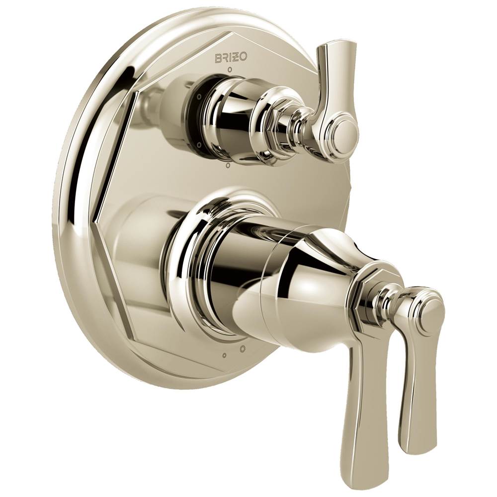 Brizo - Rook TempAssure Thermostatic Valve with 6-Function Diverter Trim - Polished Nickel