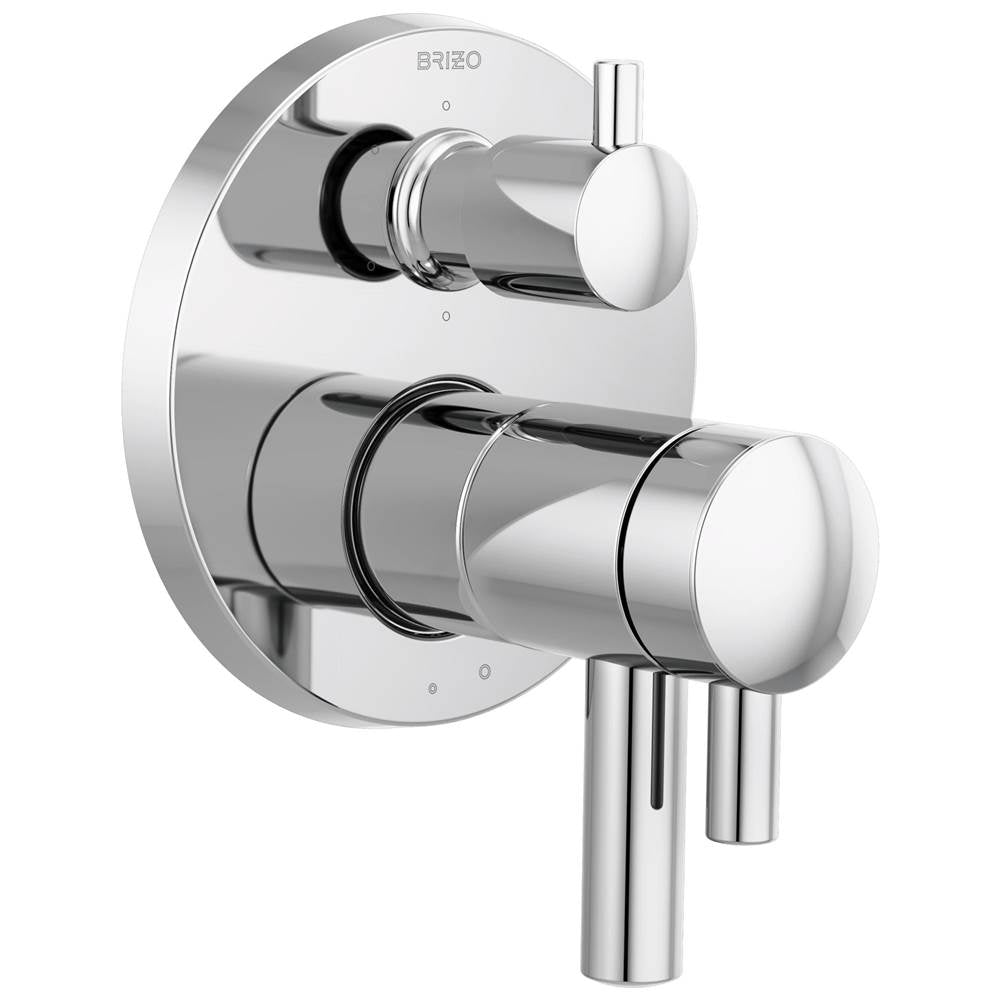 Brizo - Odin TempAssure Thermostatic Valve with Integrated 6-Function Diverter Trim - Chrome