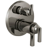 Brizo - LevoirE Tempassure Thermostatic Valve With Integrated 6-Function Diverter Trim - Brilliance Black Onyx